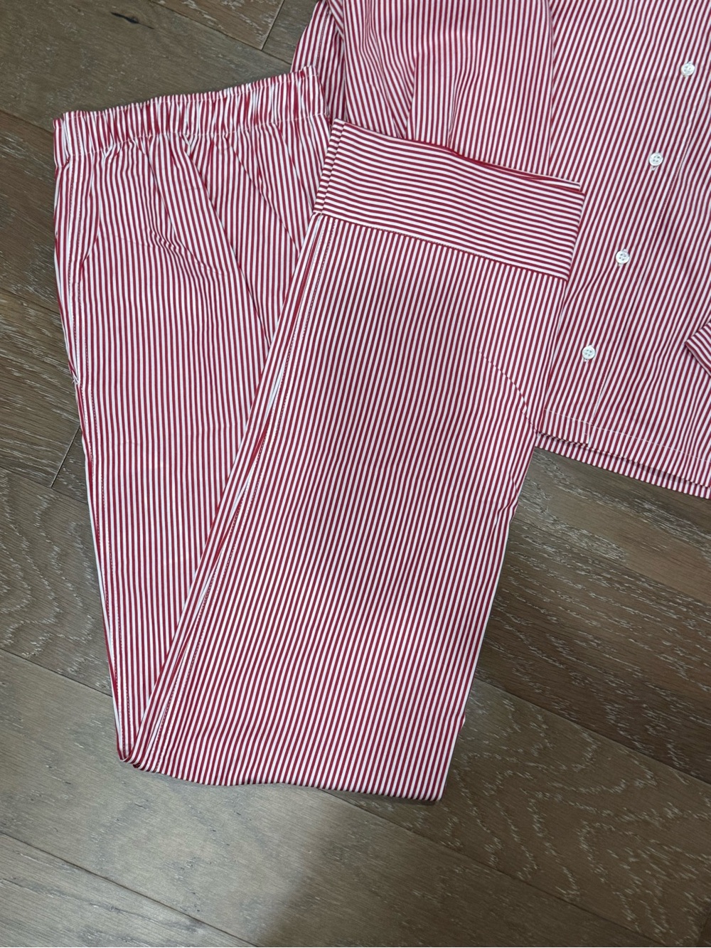 Ralph Lauren Red & White Striped Pajama Set - Picture 3 of 13